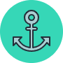 anchor marine nautical travel ship sea ocean svg111