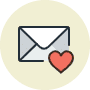 favorite flagged marked mail email envelope message 2 svg111